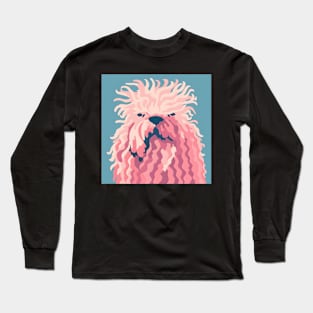 70s Puli Vibes: Pastel Pup Parade Long Sleeve T-Shirt